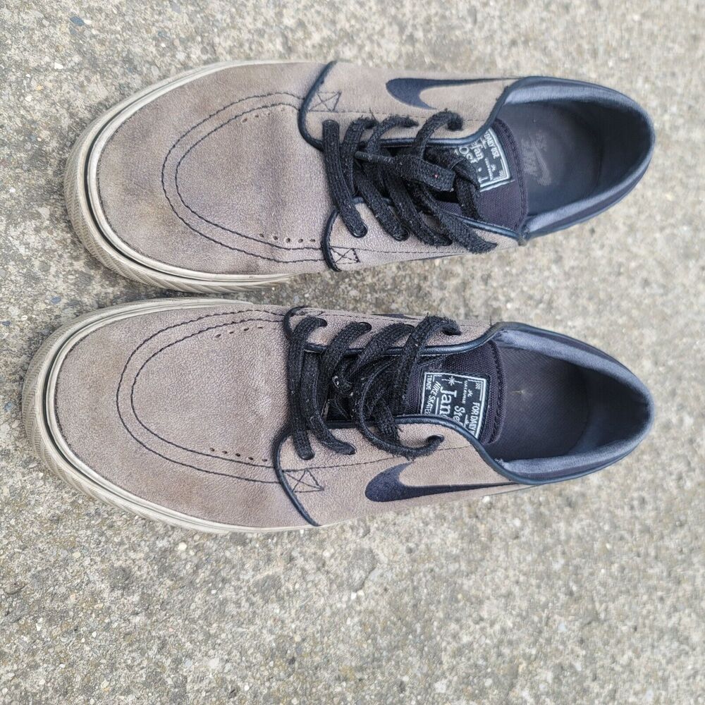 Nike Zoom Stefan Janoski Cool Gray Suede Skateboard Sneakers Men Size 8 Shoes